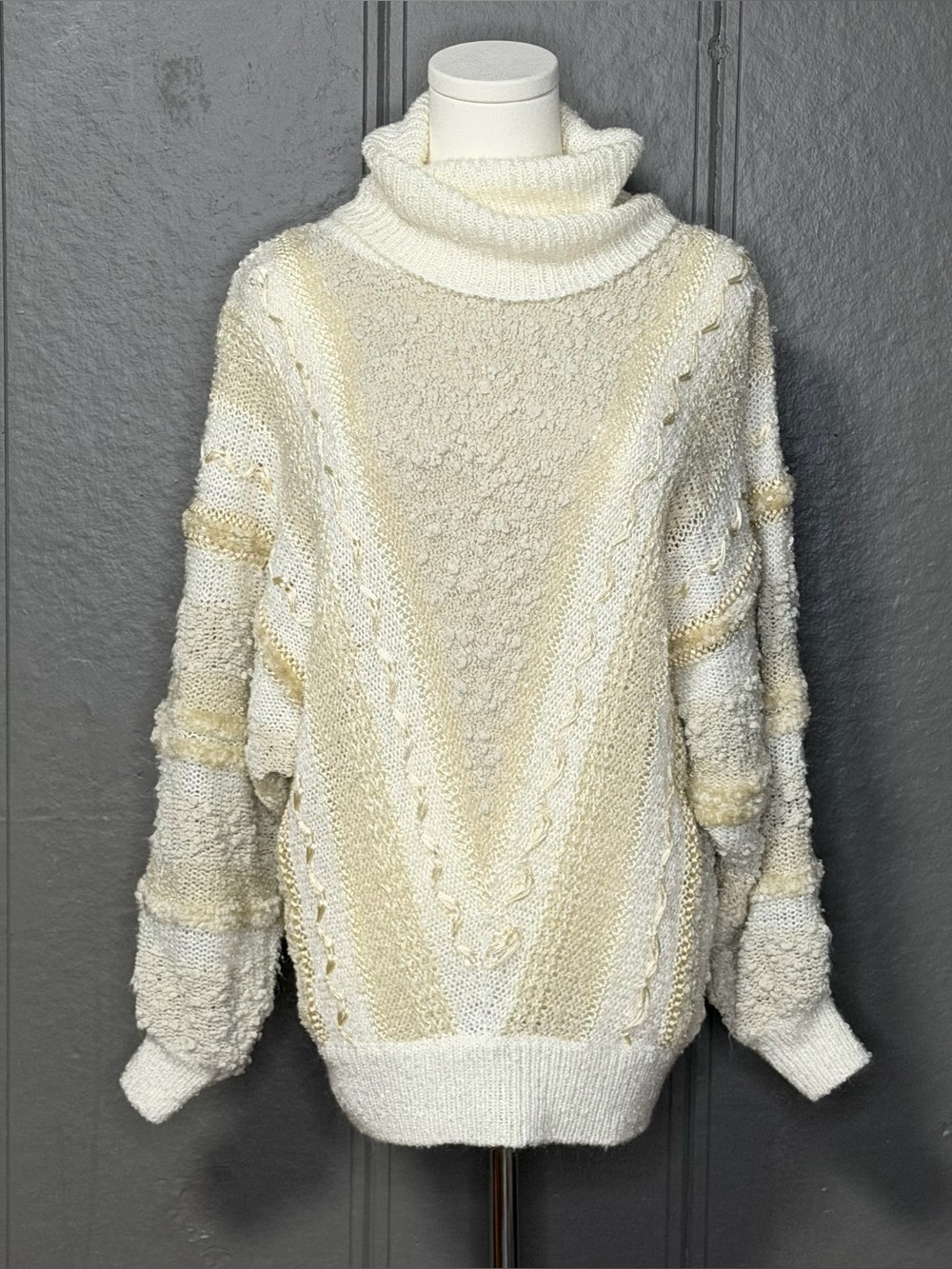 Vintage 80s Jason Maxwell Cowl Neck Sweater